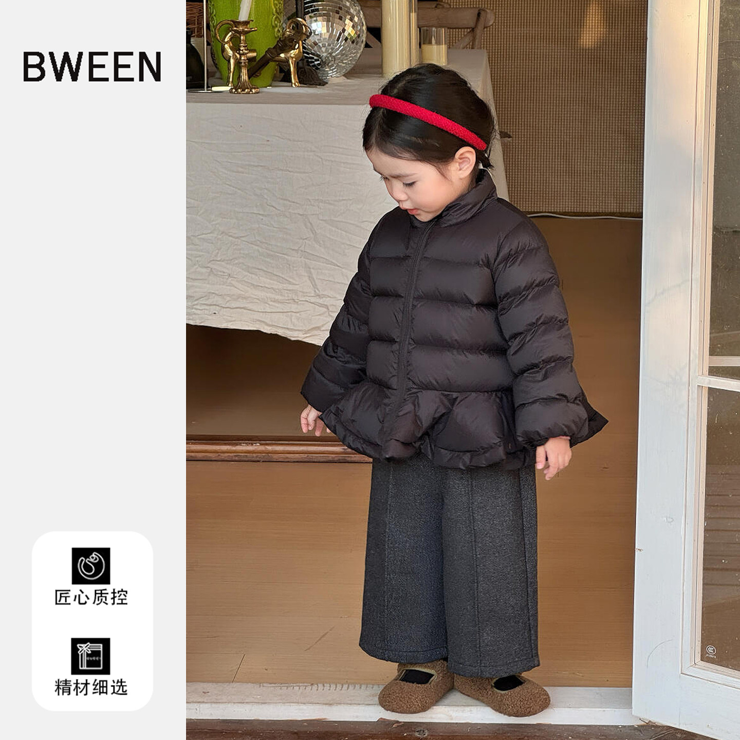 女童羽绒服冬季2025新款女宝宝洋气黑色加厚保暖白鸭绒儿童外套冬,童装/婴儿装/亲子装,羽绒服,淘宝优惠券,粉丝福利购,淘宝优惠卷