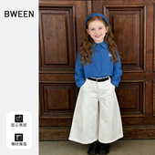 女宝宝时尚 女童春款 洋气儿童韩版 2026新款 简约百搭纯色上衣春 衬衫