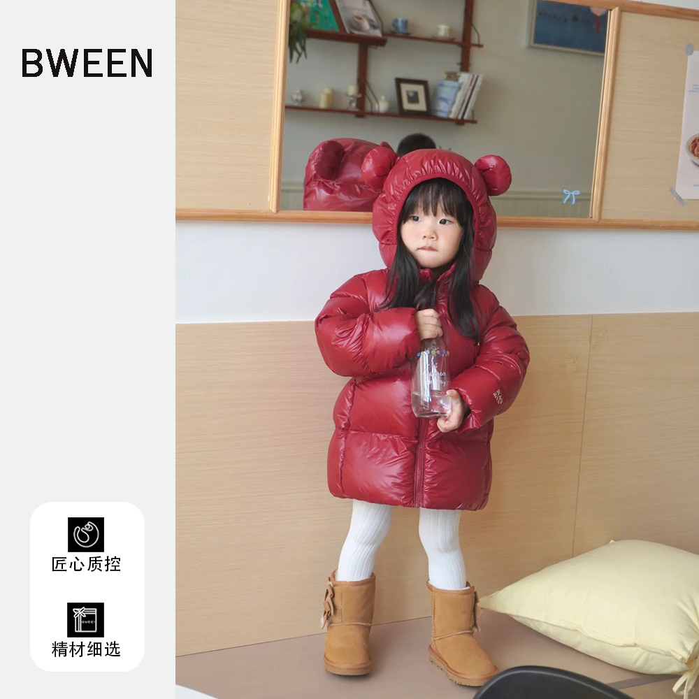 女童羽绒服,帽子软萌超上镜