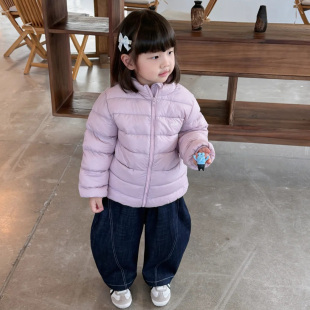【香芋浅紫】儿童羽绒服冬季甜美女宝简约百搭上衣女童面包服冬款