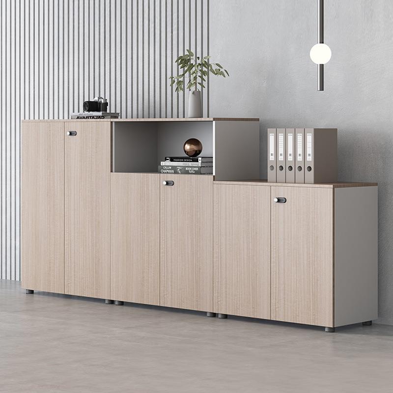 文件柜资料柜木质老板书柜板式档案柜办公室柜子带密码锁储物柜