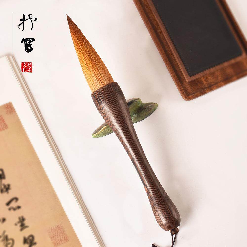 毛笔狼毫大斗笔大号毛笔兼毫提斗榜书大抓笔国画牡丹荷叶山水