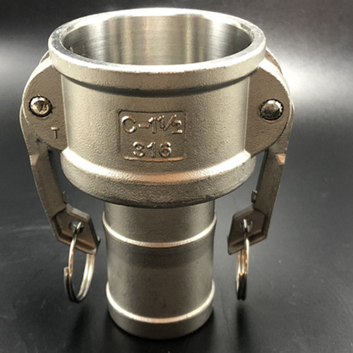 极速304不锈钢C型阴端软接快速接头/液压板把式接头/DN1V5 204分6