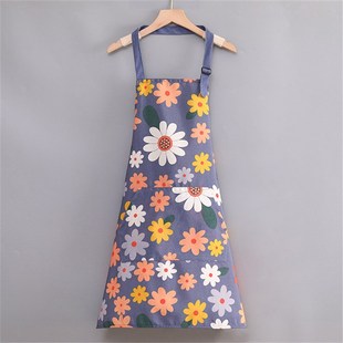 极速Cute Flower Kitchen Household Oil-ProLof Cooking Apron F