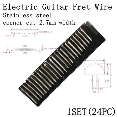 极速Fret24pcsGuitarsronickelFretsElecLtricStaiWireboard