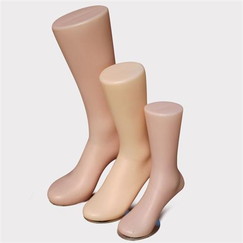 极速无缝腿模g特脚模鞋模塑料男女袜模 加厚磁铁儿童脚 脚模腿模