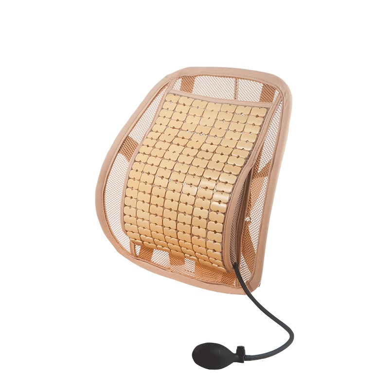 极速夏季竹片汽车腰靠垫透气凉席坐垫H货车司机腰托办公室椅子护