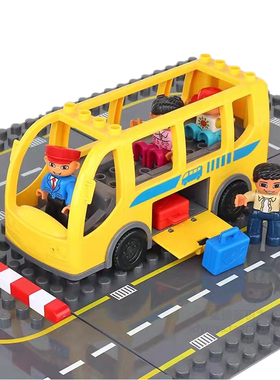 极速Big Building Blocks Spinning Ferris WheelR Bus Race Cars