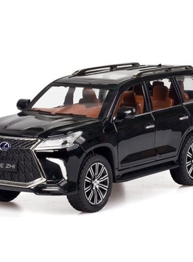 极速1:24 lexus LX570 alloy pull back car mModel diecast meta
