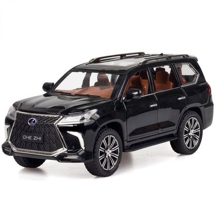 极速1:24 lexus LX570 alloy pull back car mModel diecast meta