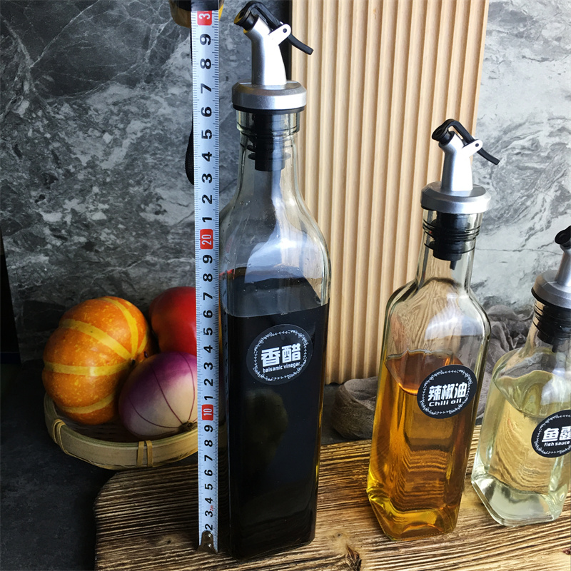 极速时尚橄榄油壶 无铅r玻璃油瓶 调味罐酱餐厅油壶 不滴油香油瓶