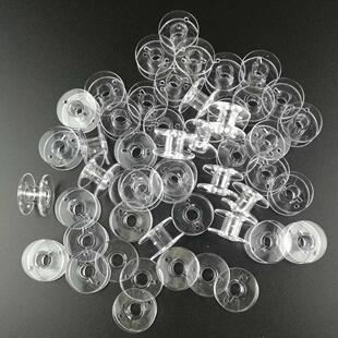 极速100 PCS 2x1cm Plastic Clear HomeG Sewing Machine Thread