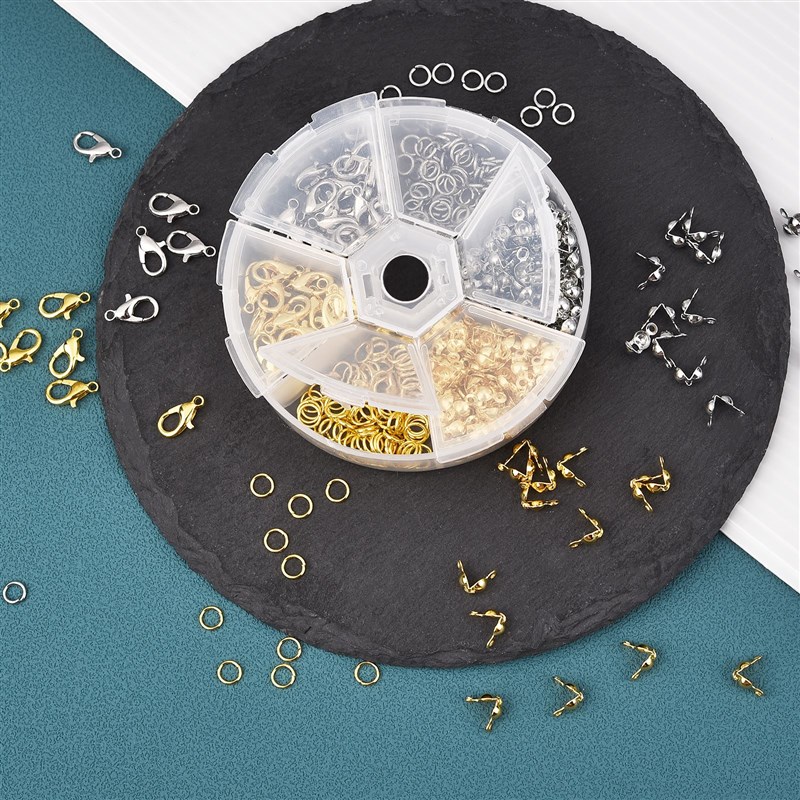 速发450-860pcs/Box Jewelry Making Kits Lobster Clasp Open Ju
