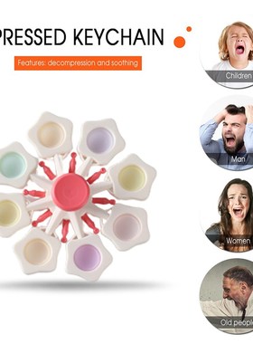 极速New Novelty kPush Bubble Finger Tip Spinner Gyro Simpl D