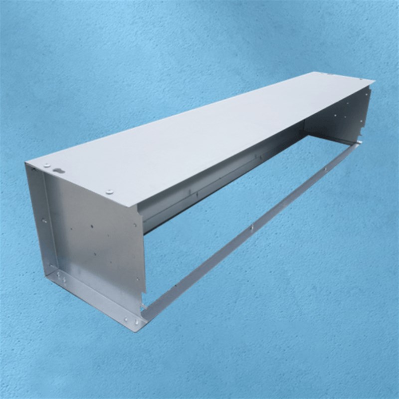 极速风机盘管回风箱下出风弯头9A0度改风向镀锌板风道进分风箱射