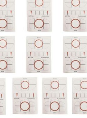 极速10pcs/set Golf Club Target Label IImpact Labels Target e