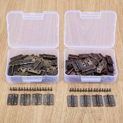 极速50pcs/box 4 Hole Jewelry Boxes DecorativOe Hinge 25*18mm