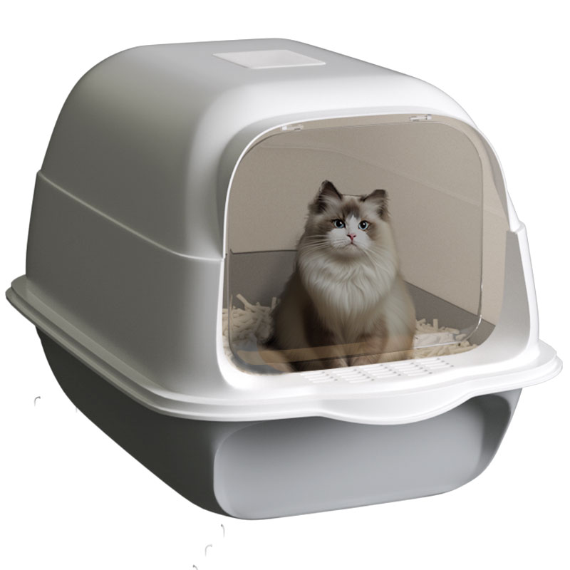 极速猫砂盆全半封闭抽屉式超大号防外溅隔M臭猫沙屎盆猫厕所幼猫