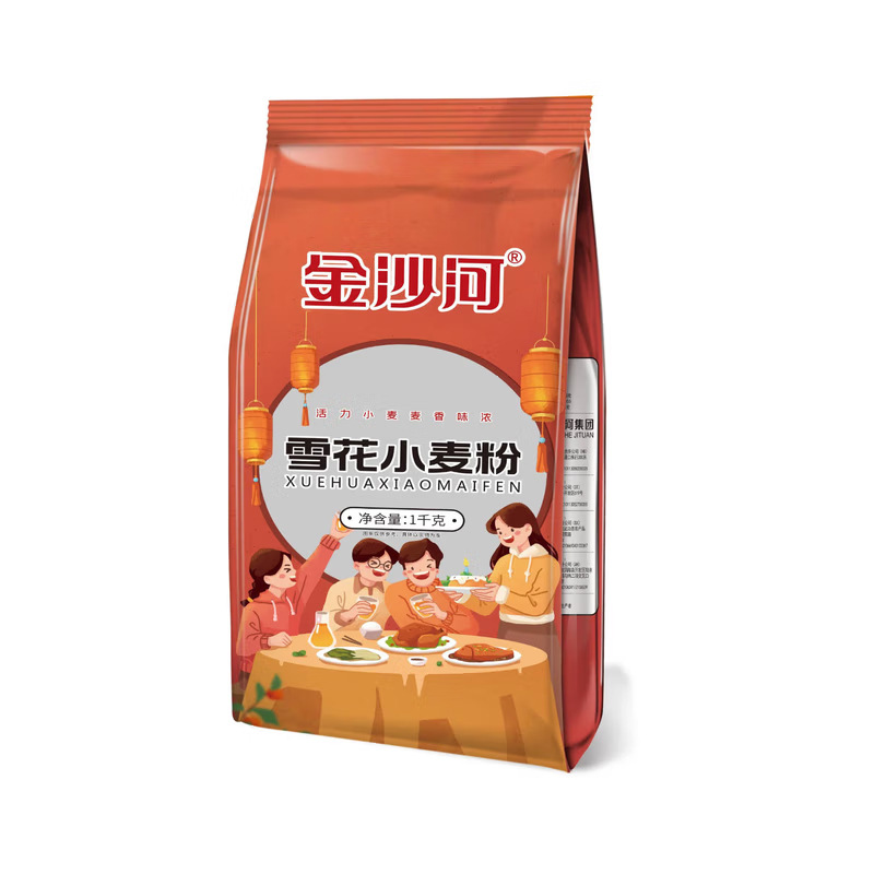 P金沙河雪花小麦粉2斤
