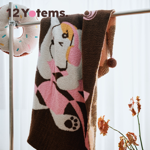 12Yotems家用卧室沙发午睡毛毯