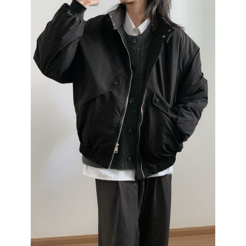 wtmp结构哈灵顿立领工装夹克