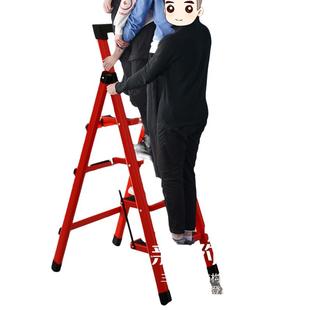 极速伸缩梯子户外家用折叠可坐多功能晾衣结实长迷你小Y超宿舍上