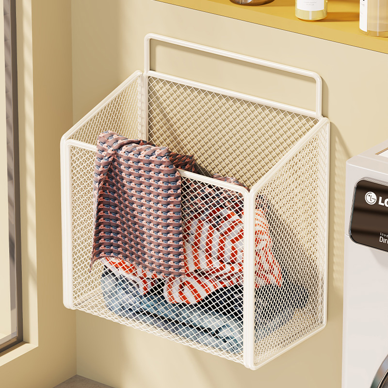 速发生神间脏衣篮家用免打孔壁挂放衣篮洗澡脏衣服浴室多功能收纳