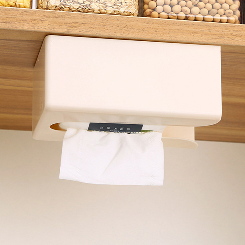 速发卫生倒纸巾打壁挂式风轻奢抽纸盒厨房客厅创意间挂免盒孔