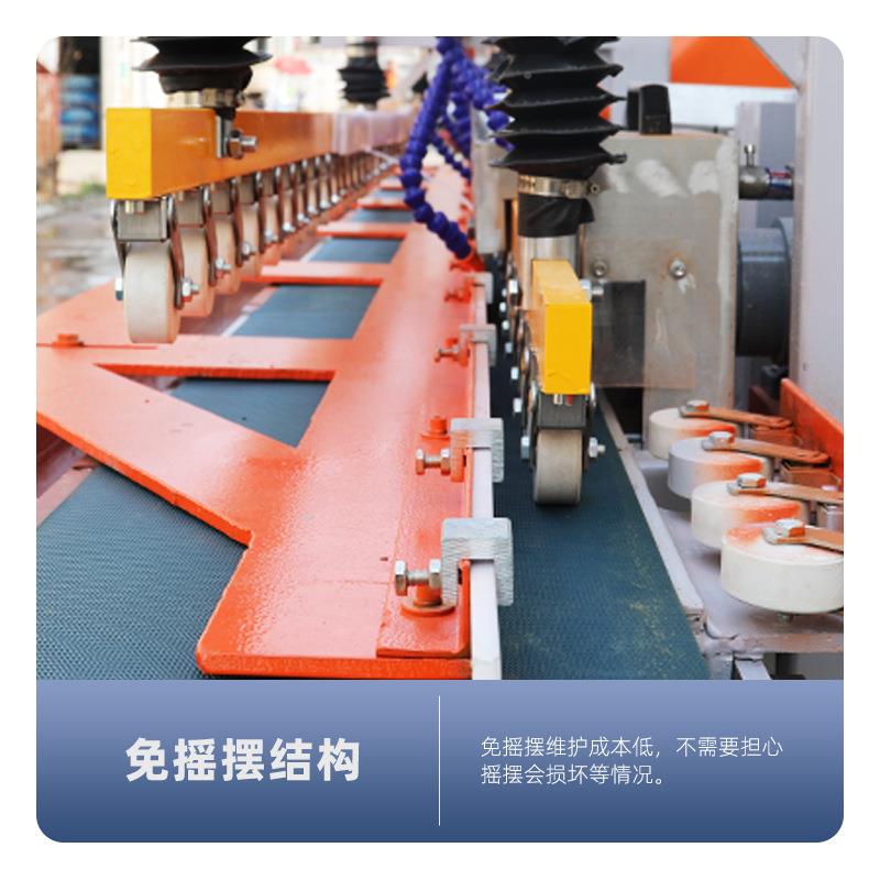 运全自动砖倒角机台式瓷大型圆石材陶瓷4八头5度倒边磨鸿加工设备