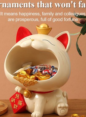 极速Resbin Cute Lucky Cat Figurine Maneki Neko Money Box Pig