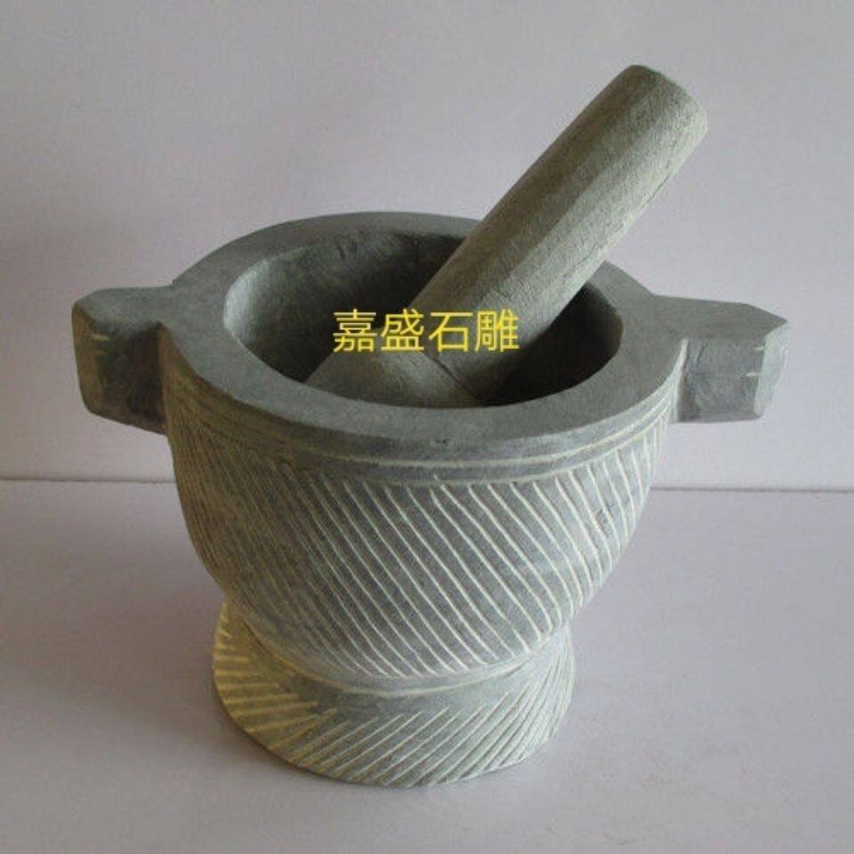 极速石雕石臼青石石臼老式大号打籽T粑年糕石臼蒜窝