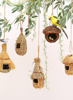 极速幼儿园装饰悬挂物藤条画室环创材料自然角吊饰U植物角森系吊