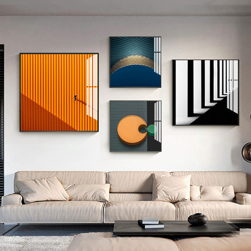 极速工业风建筑装饰画现r代简约挂画创意墙画餐厅客厅玄关北欧轻