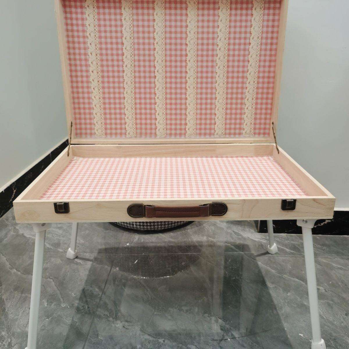 摆摊纯手工夜市实木饰品收纳神器箱子可折叠便携手