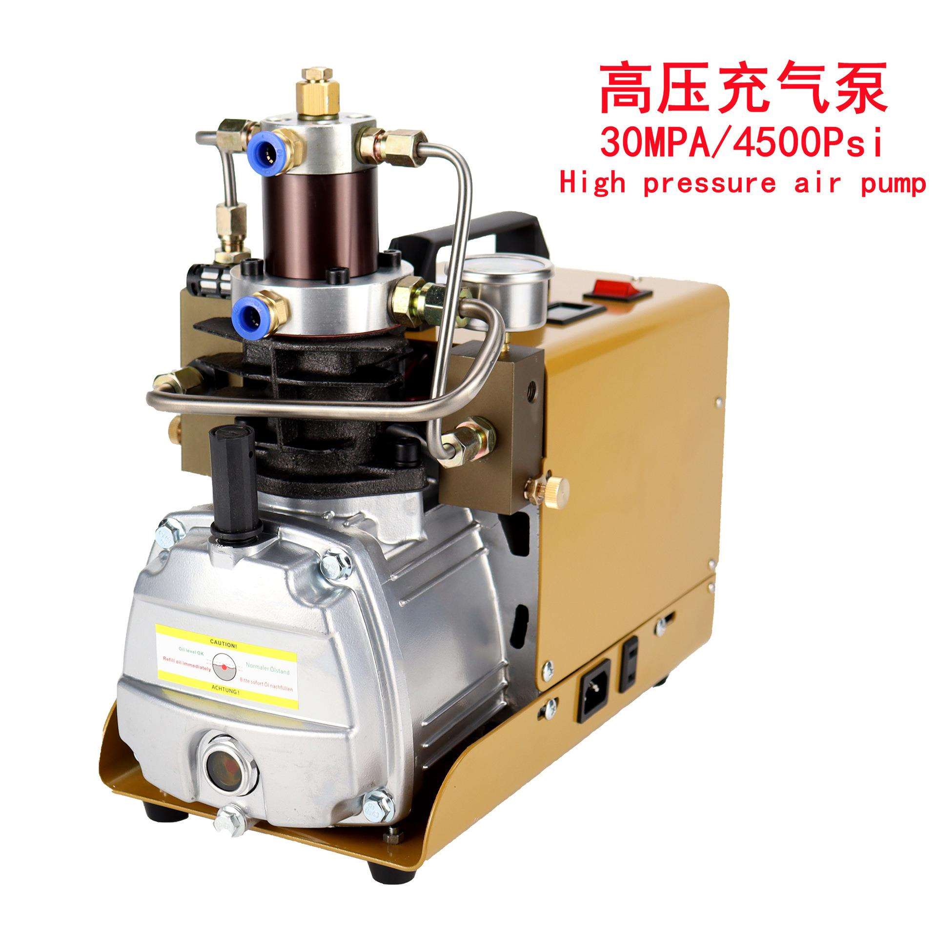 高压空气压缩机30MPA潜水呼吸打气机300bar电动充气泵4500psi自动