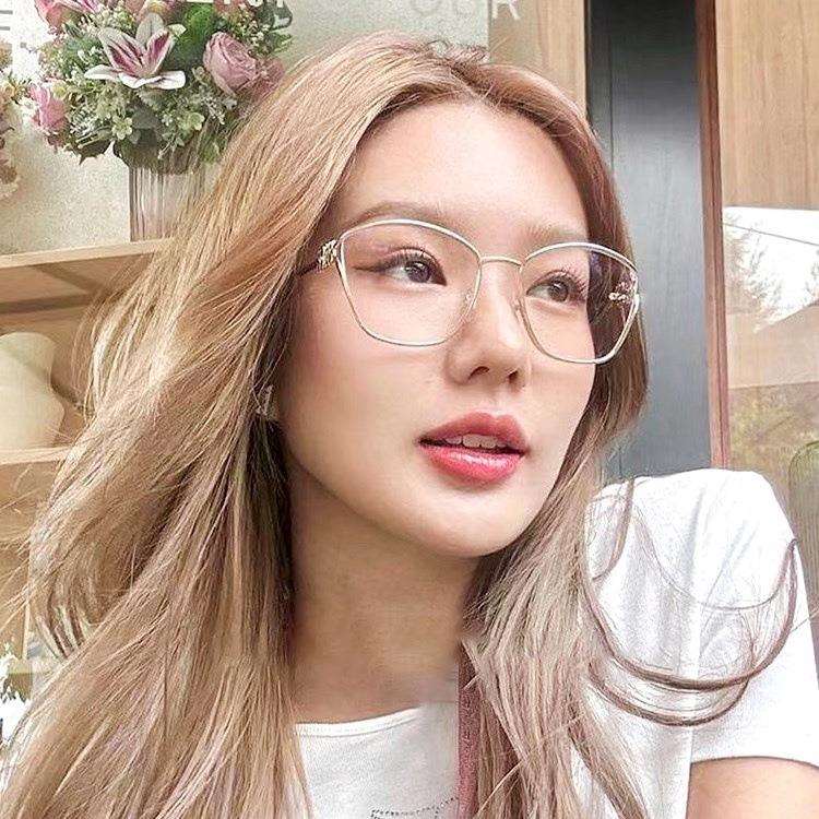 24款缪家mm53uv时尚眼镜框架平光镜金框金属配镜片光学复古防蓝光