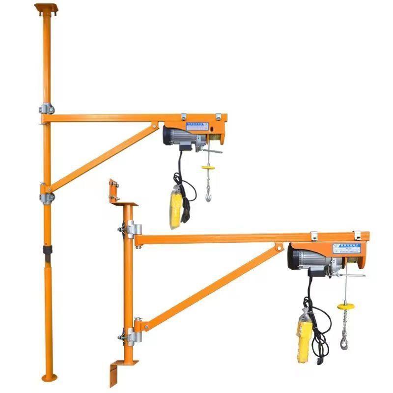 家用墙壁吊机微型装修升降提升机小型支架电动葫芦旋转立柱