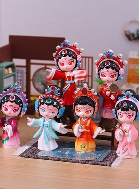 古风新中式桌面京剧装饰品国潮