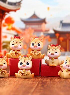 潮玩摆件马新年生肖马创意摇头