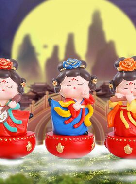 国潮节日唐宫创意赋朋友不倒翁