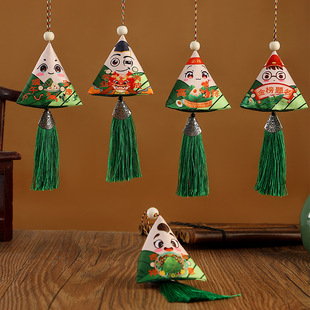 端午节表情粽子香包艾叶随身香囊艾草驱蚊香袋节日礼品福袋挂件