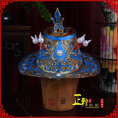 速发正龙盔装京剧戏曲服装帽盔龙套头盔官帽传令官中军戏头中档中