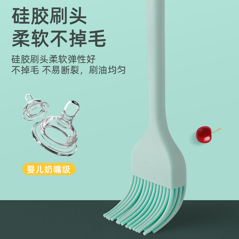 速发耐高温油刷子厨房烙饼油刷家用焙掉毛硅胶烧烤烘刷食用小不子