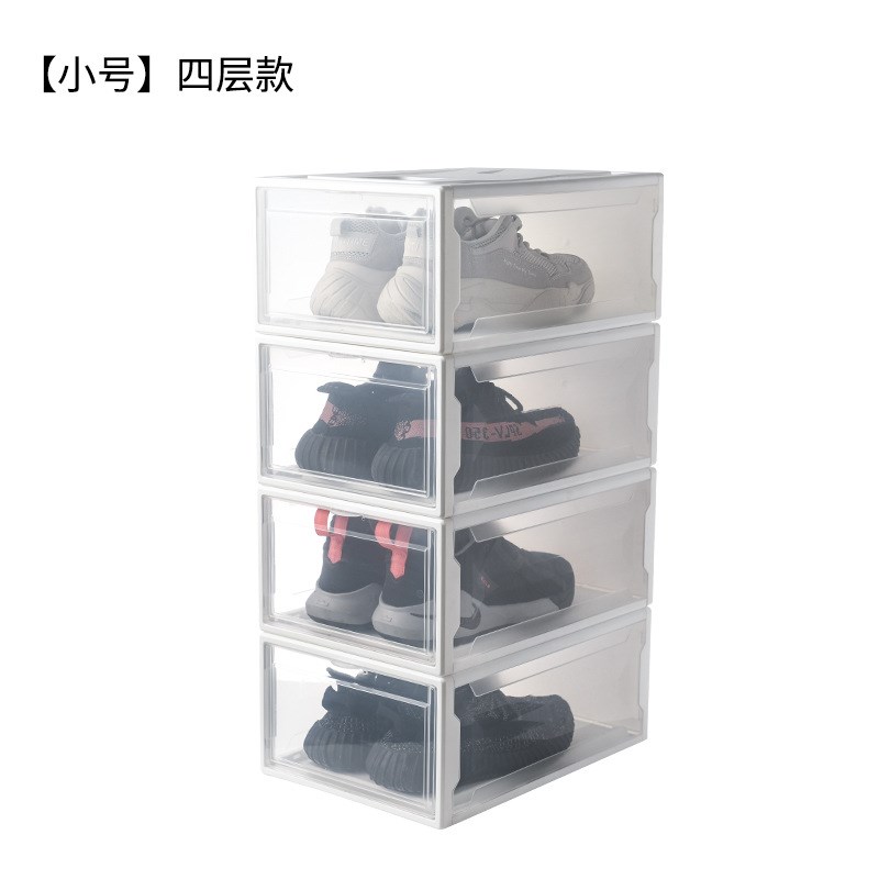 速发整厚运动鞋盒收纳盒透明鞋子器柜神鞋鞋收纳加理箱塑料简易放