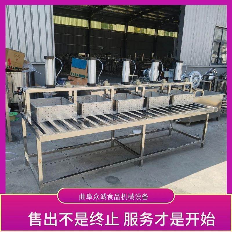 五连压多功能豆腐机 全自动不锈钢豆腐生产线商用豆腐机设备厂家