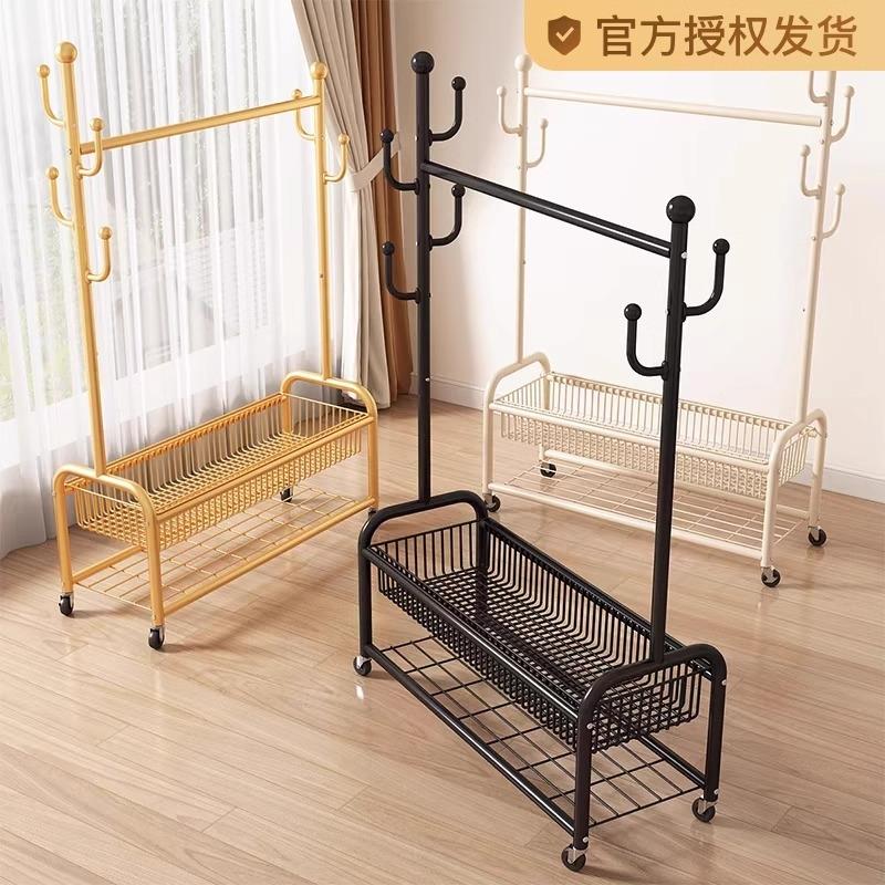 挂衣架落地卧室家用移动晾衣架室内房间置物衣帽架简易挂衣服架子