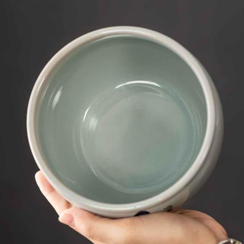 热销水仙花盆陶瓷无n孔水培器皿绿萝铜钱草专用碗莲睡莲盆栽盆子