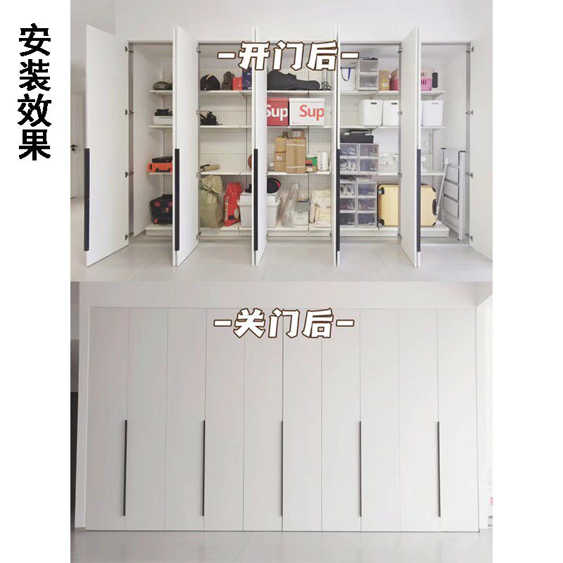 热销铝合金金属衣柜支柱q立柱 铝合金方管80*25哑光白色空心矩形