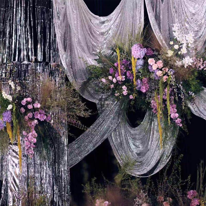 婚庆亮片银色布幔生日布置装饰背景鱼鳞镭射吊顶布加密金色亮片布,节庆用品/礼品,节庆布艺用品,淘宝优惠券,粉丝福利购,淘宝优惠卷