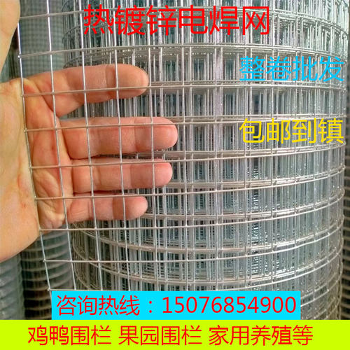 热销2厘米孔铁丝网围栏钢丝养殖网热F镀锌电焊网栅栏护栏围墙家用